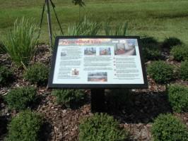 A sign along a sidewalk in the Town of Harmony, FL that describes the benefits of prescribed fire to residents; this sign was necessary in order to inform residents and promote acceptance of prescribed burns near the community. Photo by Mark Hostetler