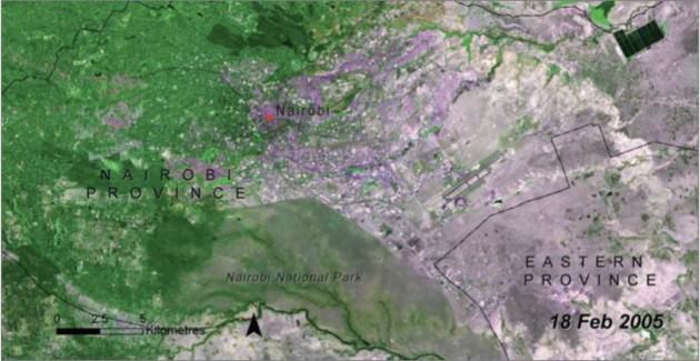 NNP Landsat, 2005. Credit: UNEP, 2009, “Kenya: Atlas of Our Changing Environment.” pp. 146-147.