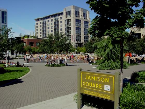 Jamison Square Entrance. Photo: Mike Houck