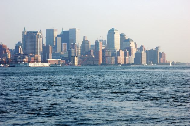 New York City with the Hudson River.  Photo by Eric W. Sanderson