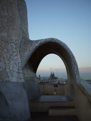 View of Sagrada Familia from La Pedrera. Photo: André Mader