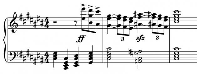 ‘The most sickening chord in all opera’ at the end of Strauss’s Salome (marked sfz)