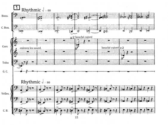 Orchestral score of Honegger’s Pacific 321