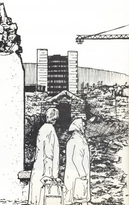 Obliterating sense of place in Swansea, Wales 1977. Drawing: Paul Downton