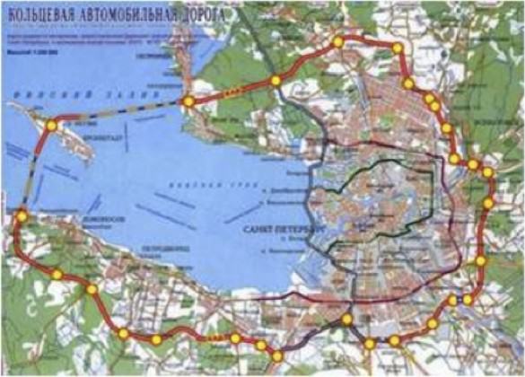 Map of St. Petersburg