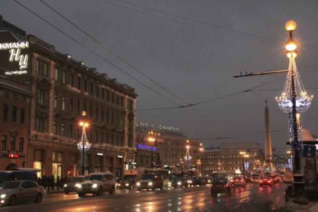 The main and the oldest street of St. Petersburg-Nevsky Prospect