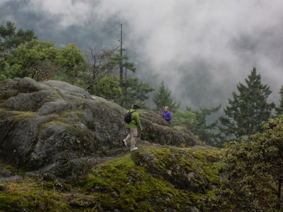 Hikers on Mt. Wells Regional Park.  Photo by Mary Sanseverino.