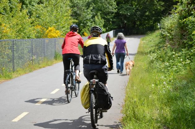 A section of the new E&N Rail Trail in the Capital Regional District.  Photo CRD Image Library.