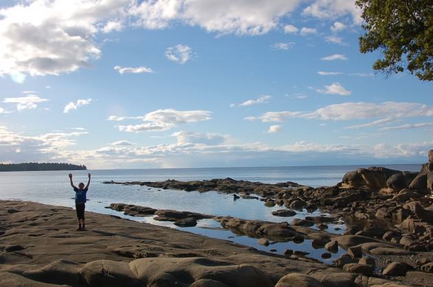 Enjoying the day at Brooks Point Regional Park.  Photo by Danica Rice.