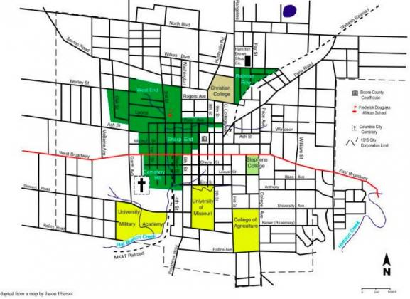 Location of Jindrich Negro Neighborhoods  Source: Jason Jindrich http://jindrichyanes.net/Jindrich_Thesis.pdf