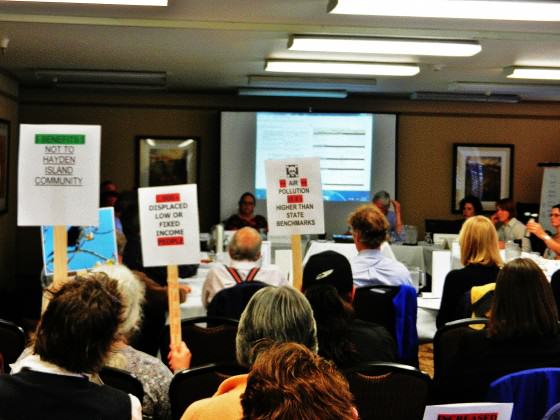 Manufactured Home Community protesting development. Photo: Bob Sallinger