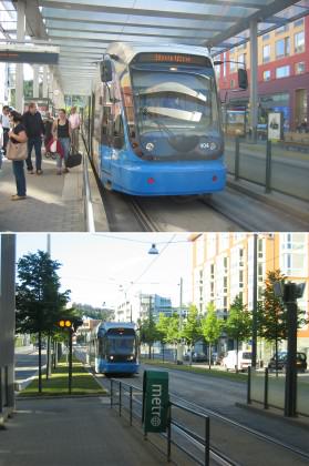 Hammarby sjöstad tram. Photo: Per Berg