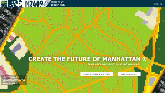 Mannahatta2409.org is an on-line forum to help New Yorkers develop and share sustainable and climate-resilient designs for New York City.  