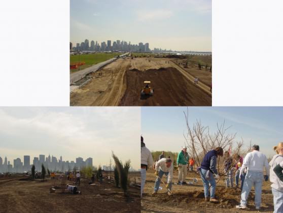 Liberty State Park planting day in 2003. Credit: Living Memorials Project National Registry.