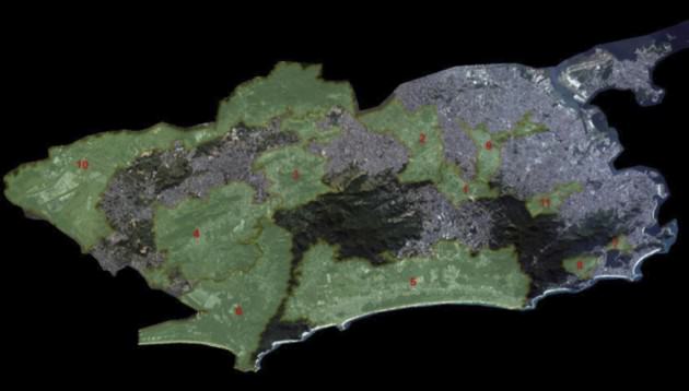 Priority  areas  for  green  corridors  implantation.  Secretaria  do  Meio  Ambiente  da  Cidade.  Prefeitura Municipal do Rio de Janeiro