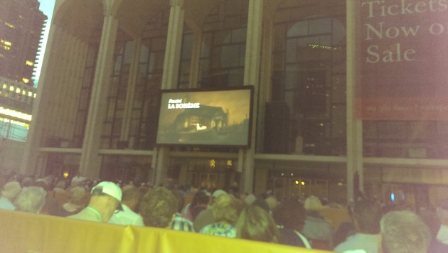 La Boheme in Lincoln Square, New York. Photo: Mary Rowe