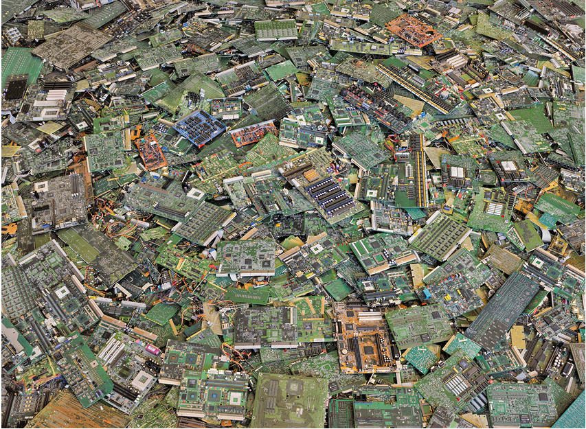 Circuit boards #2, New Orleans 2005 44 x 57". By (copyright) Chris Jordan