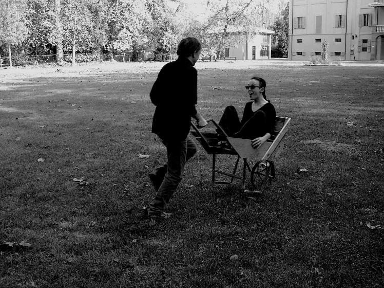 Wheelbarrow chair. S. Marino di Bentivoglio. Italy. 2011. Photo (copyright): Emilio Fantin