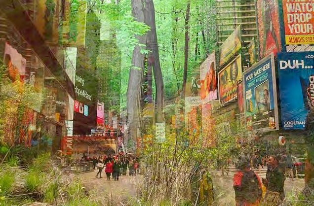 Marielle Anzelone's planned pop-up forest in Times Square, New York City. https://www.kickstarter.com/projects/popupforest/build-a-popup-forest-in-times-square-nyc