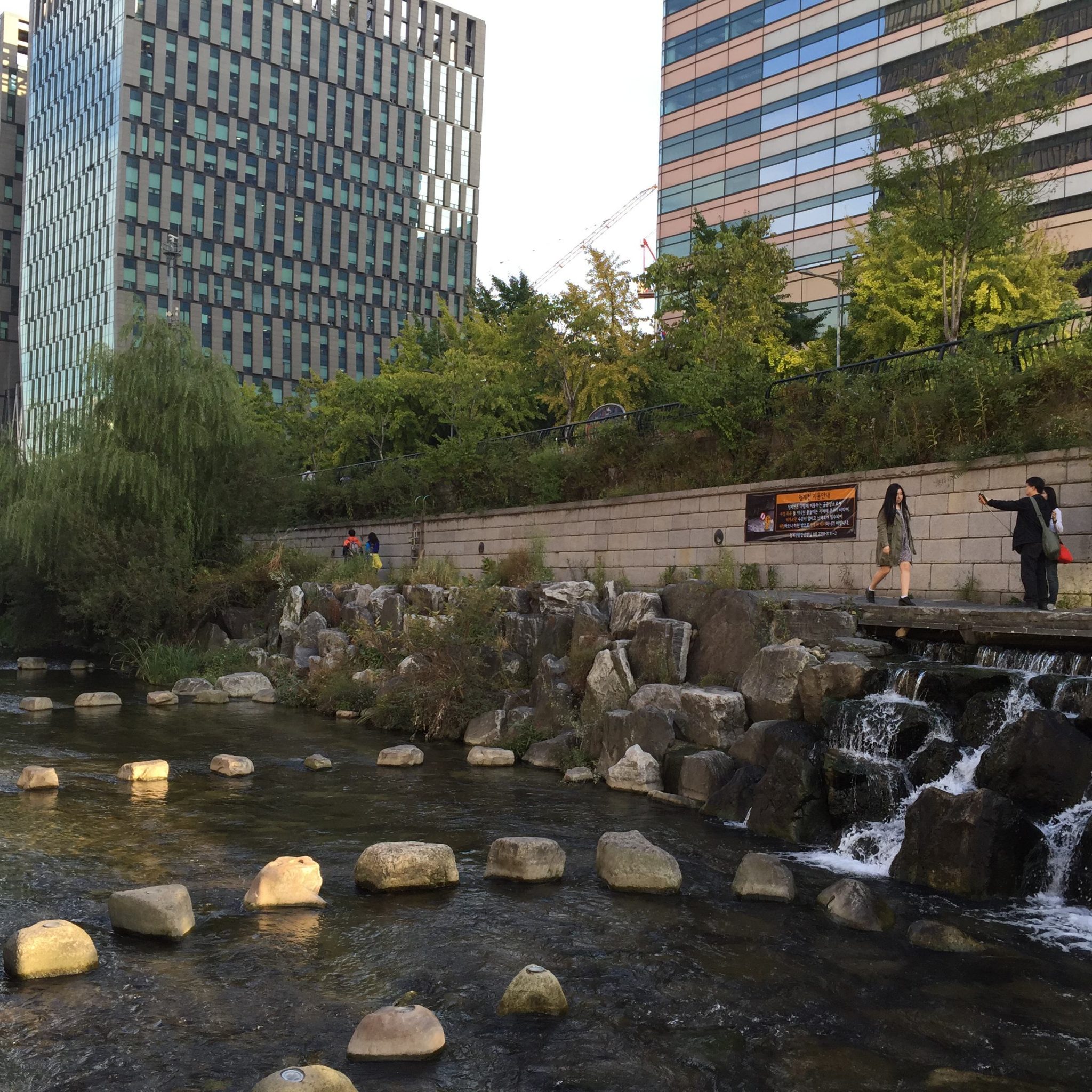 Cheonggyecheon stream in Seoul. Photo: David Maddox