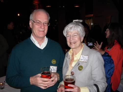 Oregon City mayor with Blue Heron Ale. Photo: Mike Houck