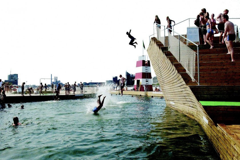 Copenhagen harbor swimming