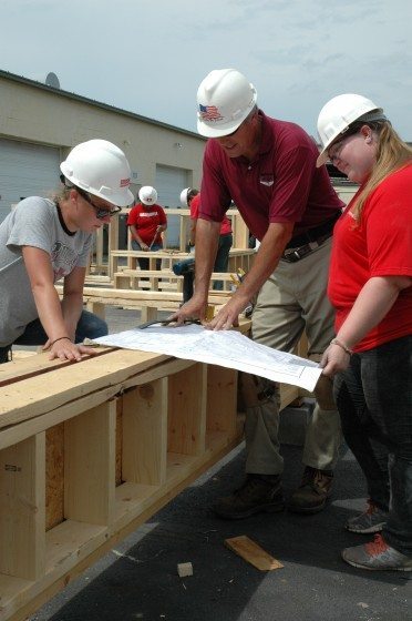 students building 1