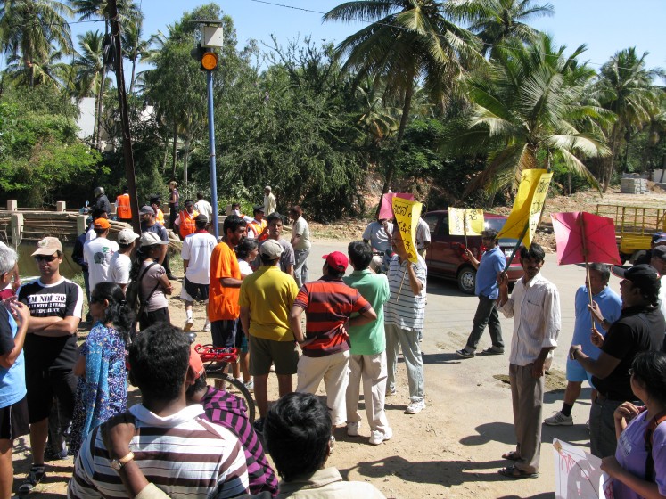 6. Community protests to save a polluted lake in Bangalore
