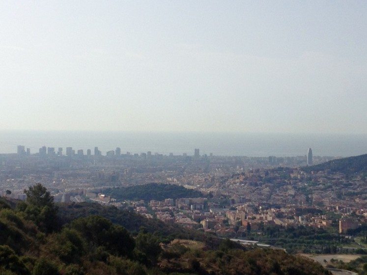 Barcelona view from the trail