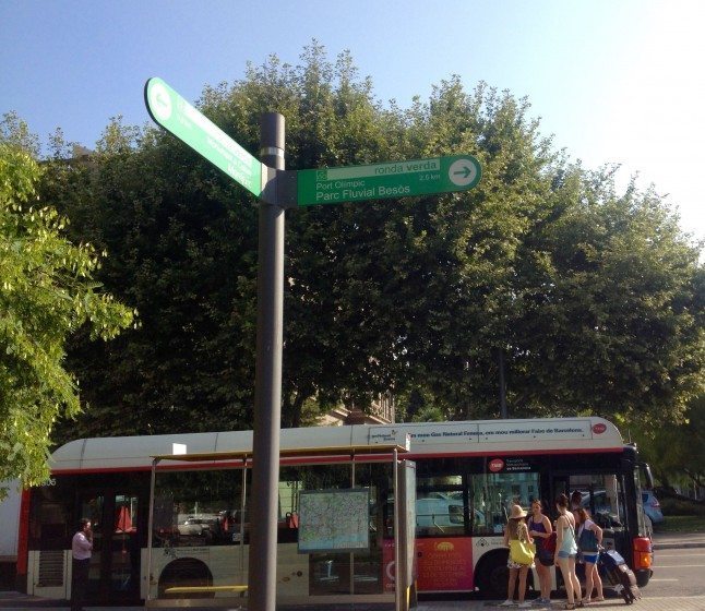 Bus and Trail sign