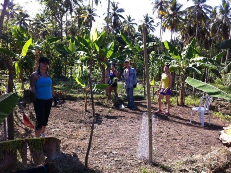 The community garden initiative designed by the Committee with collaboration from IG students, to support local revenue generation linked to tourism, Samana, Dominican Republic.