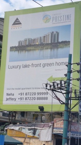 2. A 'pristine' luxury lake-front home next to polluted Bellandur lake