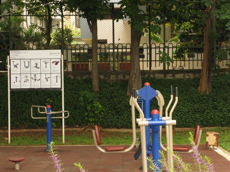 4. Outdoor exercise equipment for senior citizens at Sankey Lake