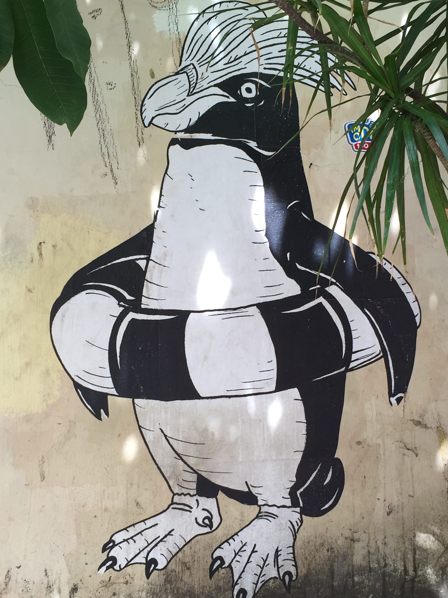 Penguin in a life preserver, in the Santa Teresa neighborhood of Rio de Janeiro. Photo: Peg Malloy