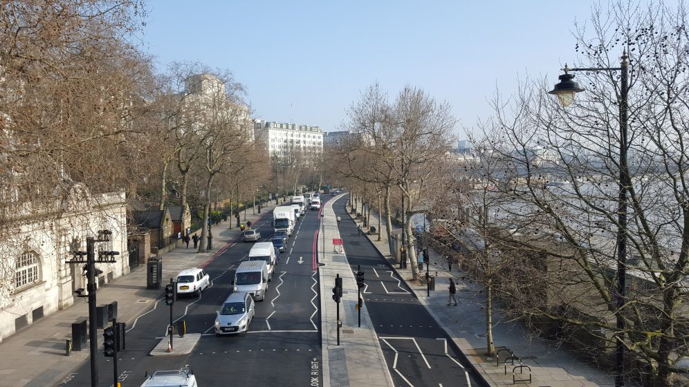 Segregated cycle routes London