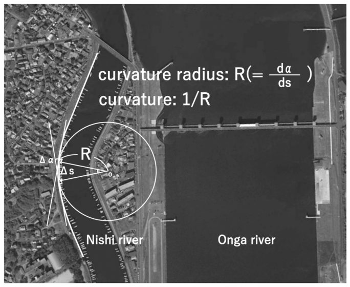 A map of a two rivers