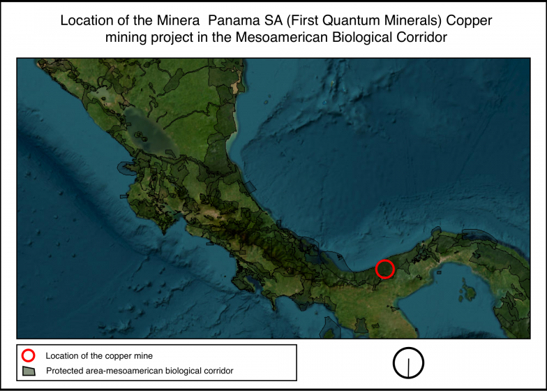 A map of panama