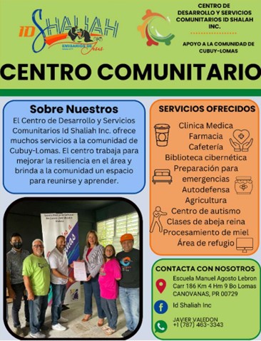 A colorful poster with multiple text boxes in Spanish