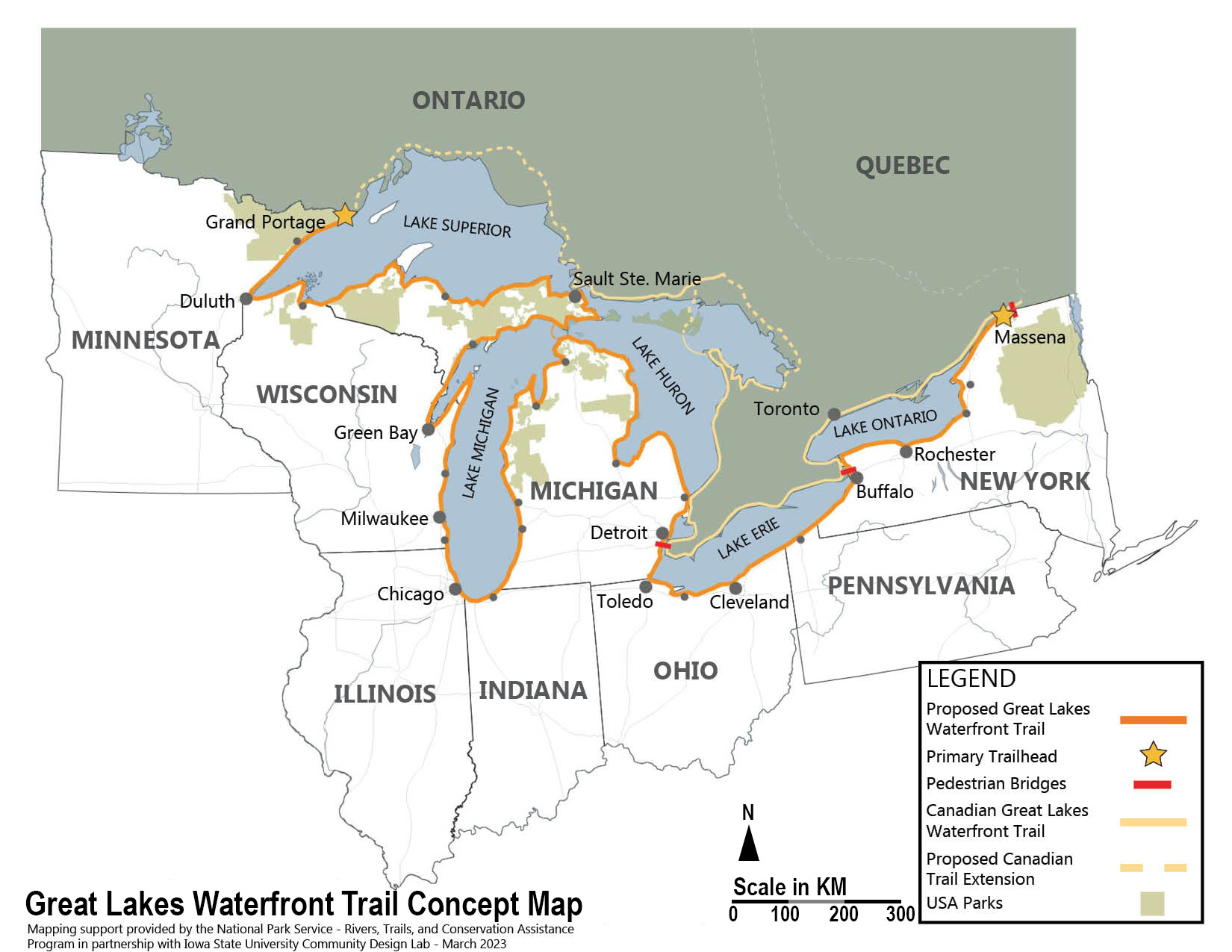 Working Towards a Binational Great Lakes Waterfront Trail