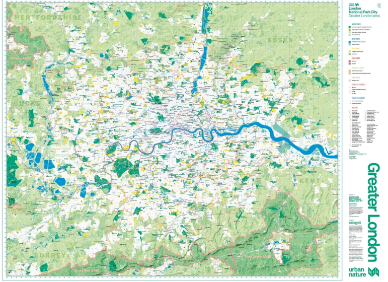 A map of Greater London